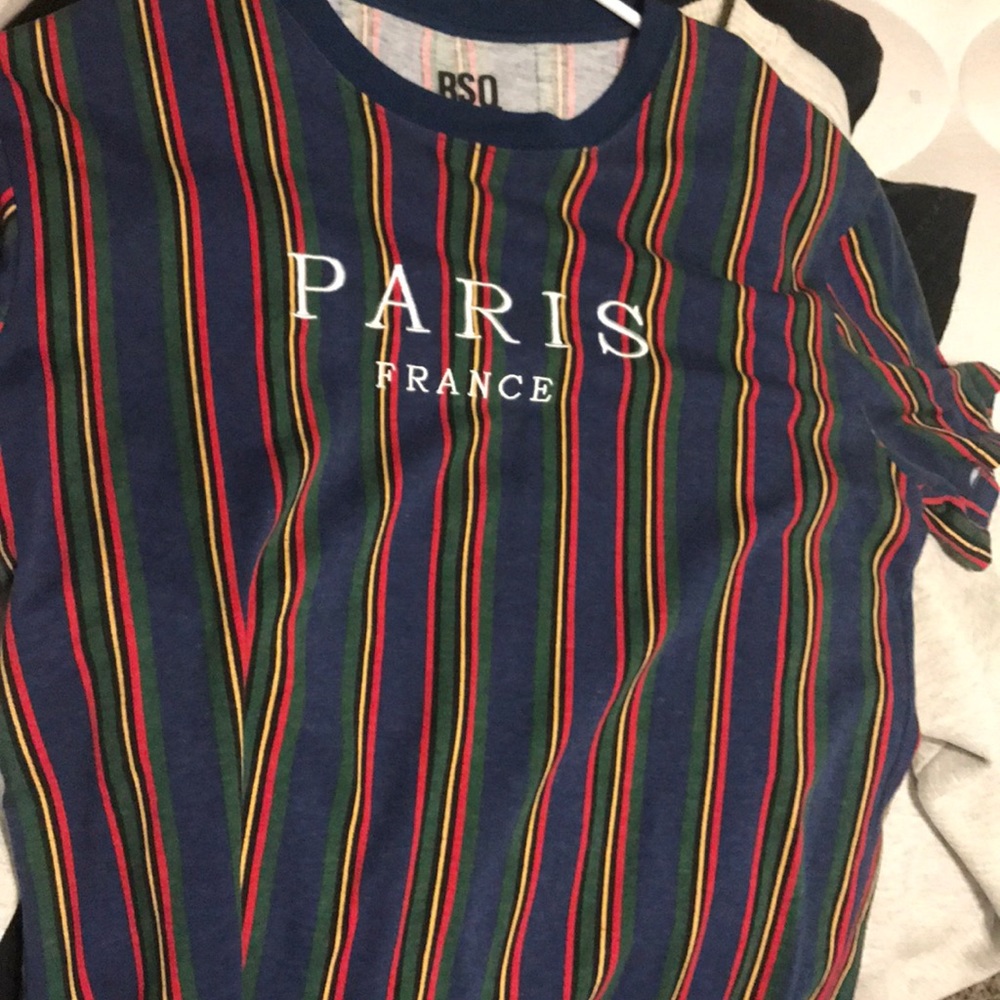 Paris France striped shirt